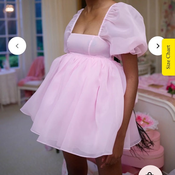 Selkie The Angel Delight Puff Dress in Pink 14 NWT💖 - Picture 4 of 14